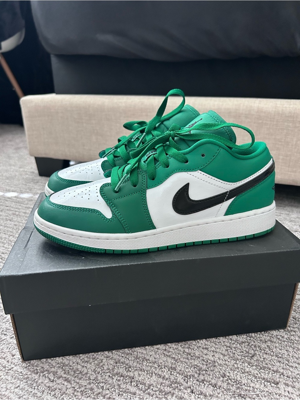 Jordan 1 Green Pine Lows gs